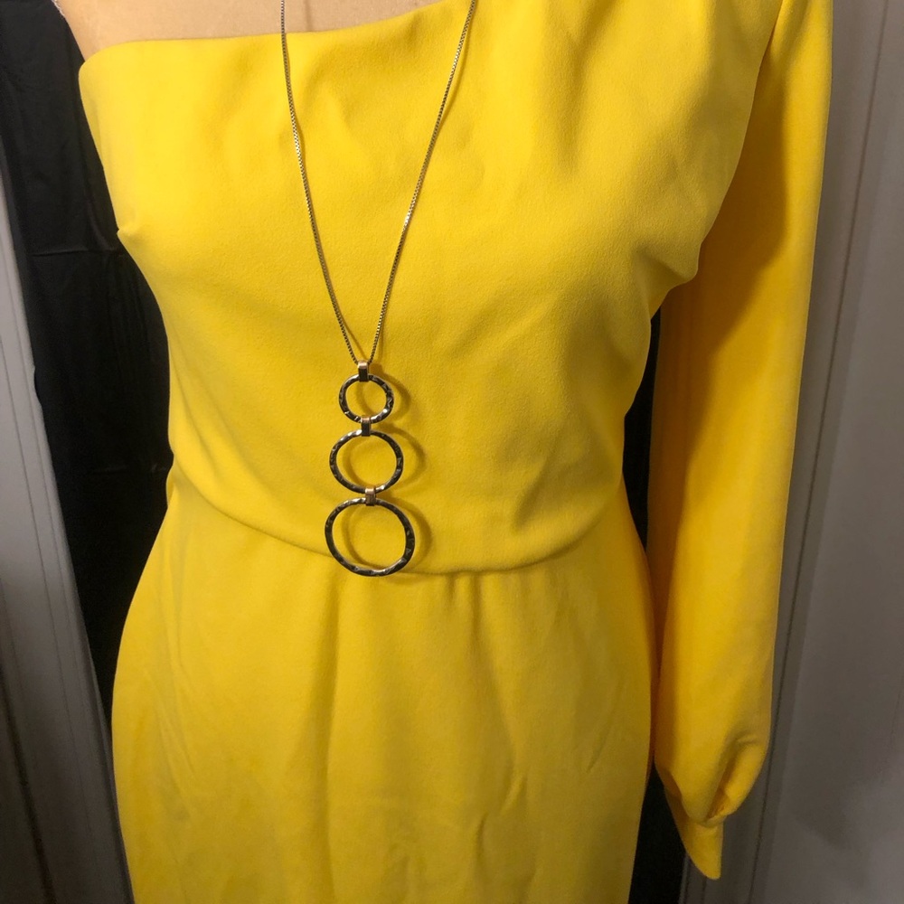 Betsy & Adams Yellow Pencil Dress